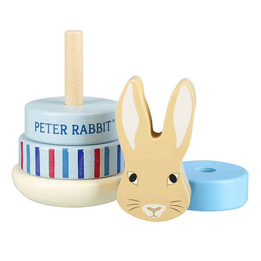 Peter Rabbit Wooden Baby Toy Stacking Ring