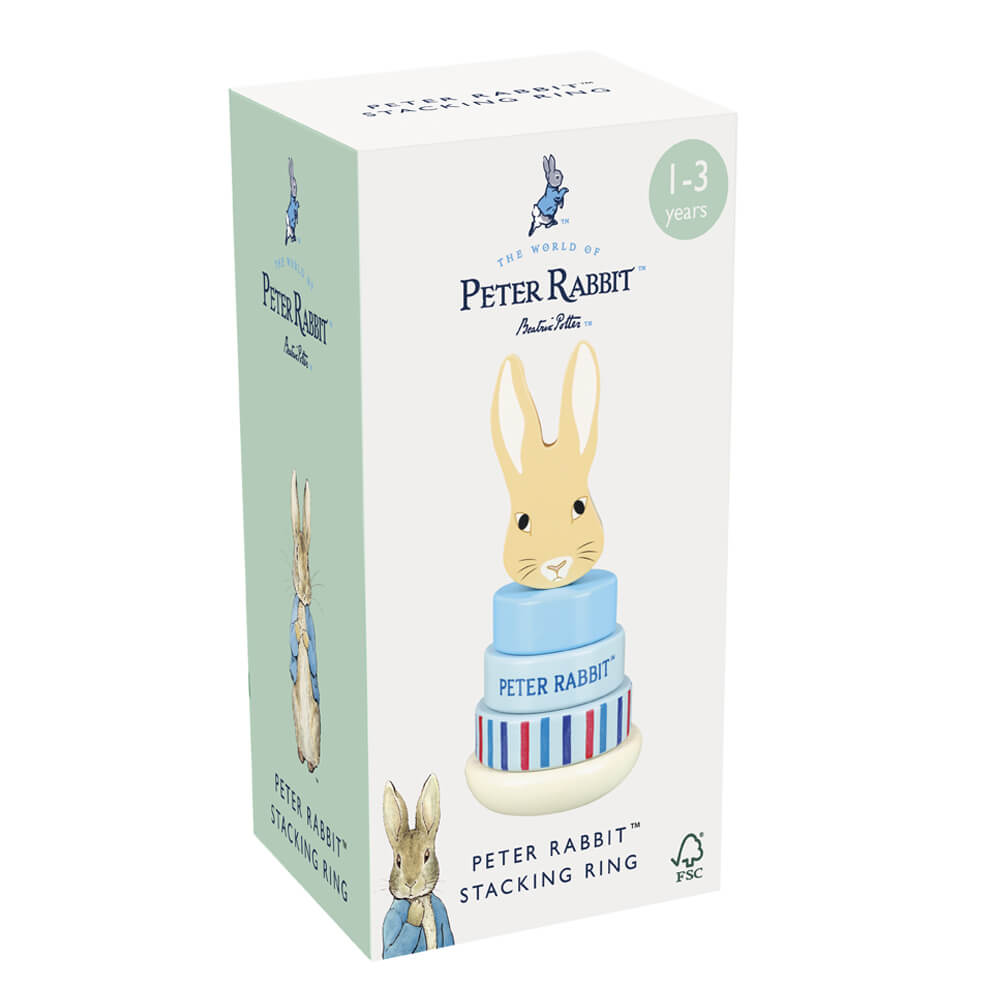 Peter Rabbit Wooden Baby Toy Stacking Ring