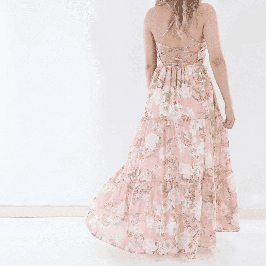 Savannah Girls Floral Maxi Dress