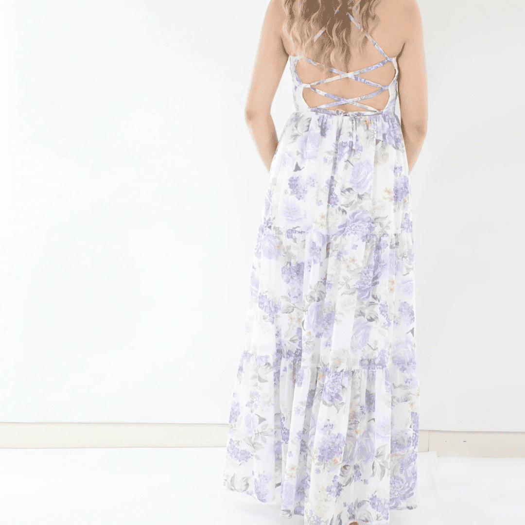 Savannah Girls Lilac Maxi Dress
