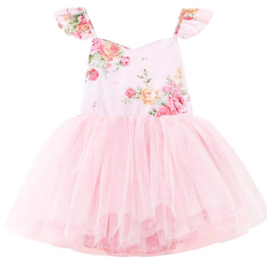 Zara Girls Tutu Dress - Pink Floral