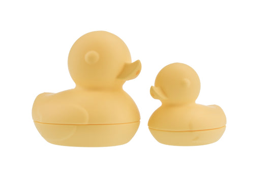 SILICONE BATH DUCKS 2PCS SET