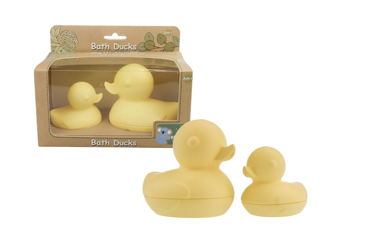 SILICONE BATH DUCKS 2PCS SET