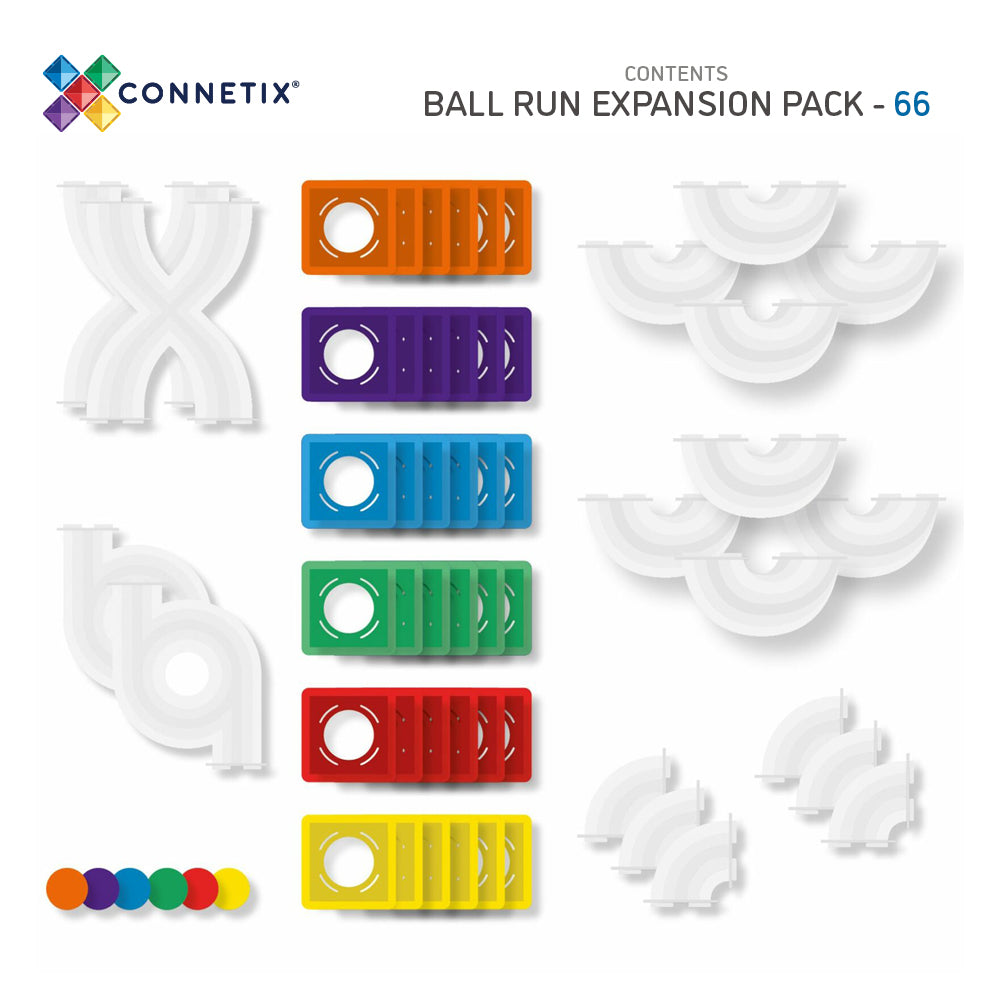 Connetix Tiles 66 Piece Ball Expansion Pack