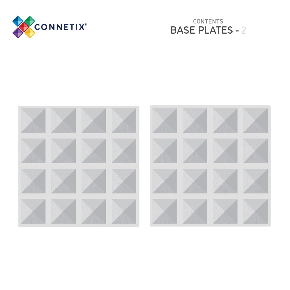 Connetix Tiles 2 Piece Base Plate Pack AU