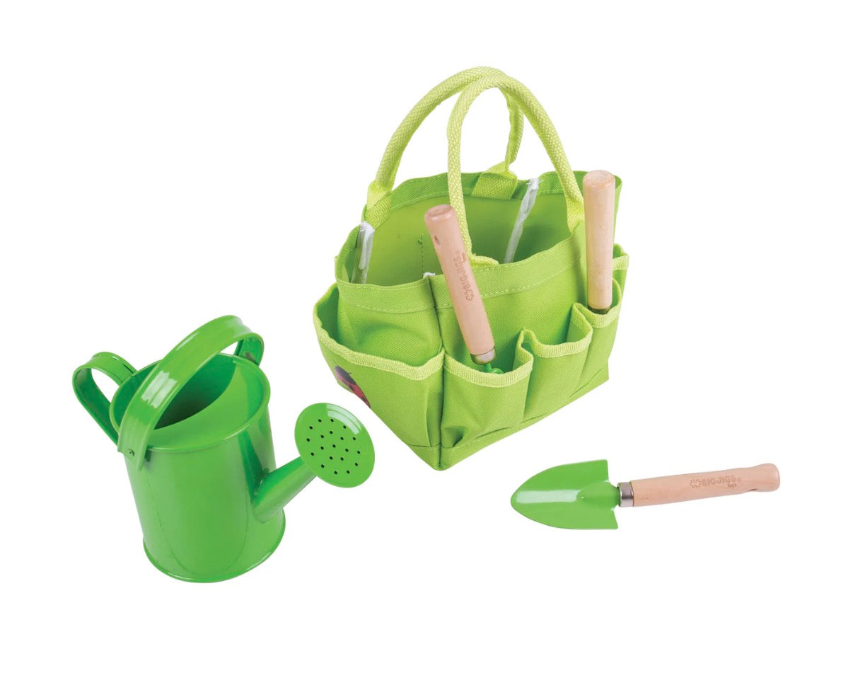 Small Tote Bag with Garden Tools