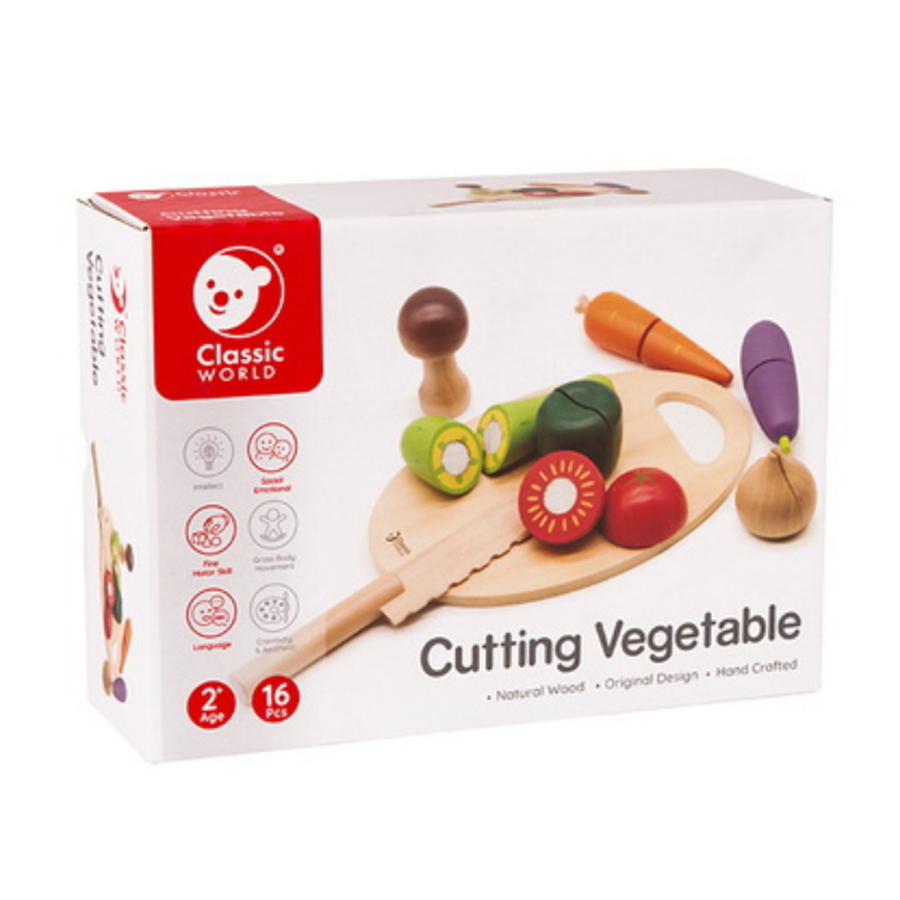 Classic World - Cutting Wooden Vegetable Play