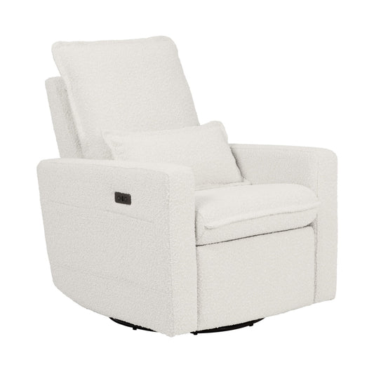 iL TuTTo Frankie Electric Recliner Glider Nursery Chair in Vanilla Bouclé