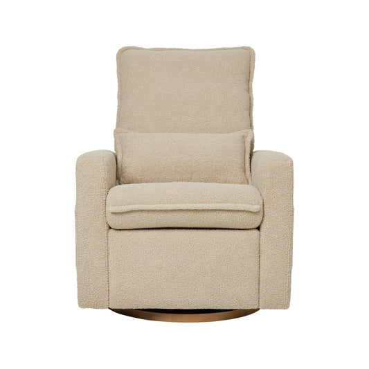 iL TuTTo Frankie Electric Recliner Glider Nursery Chair in Taupe Teddy