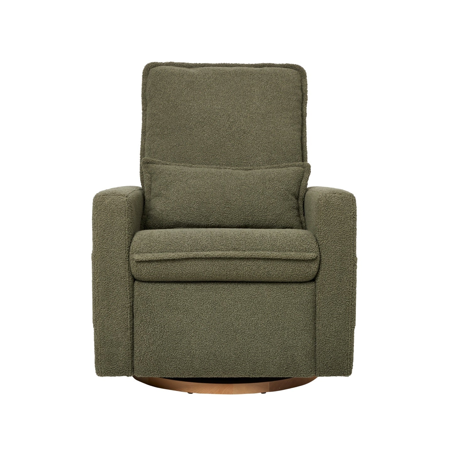 iL TuTTo Frankie Electric Recliner Glider Nursery Chair in Olive Teddy