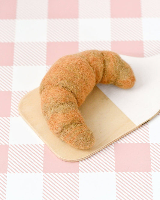 TARA TREASURES FELT PLAIN CROISSANT PLAY FOOD