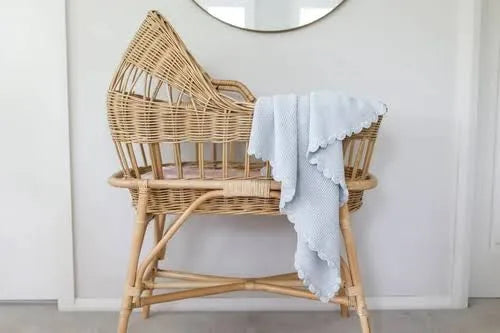 Alimrose Knit Mini Moss Stitch Baby Blanket