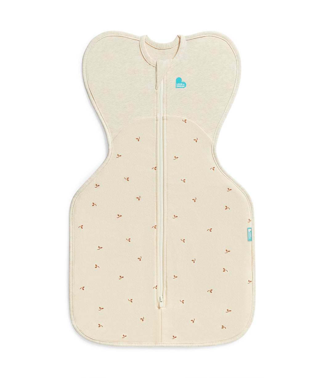 Love 2 Dream Swaddle Up™
Cotton Fleece 1.5 TOG 18-22°C - Oatmeal Twigs