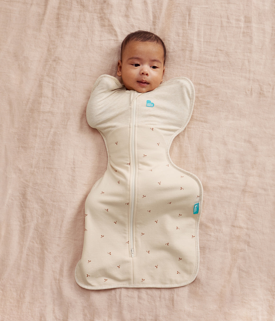 Love 2 Dream Swaddle Up™
Cotton Fleece 1.5 TOG 18-22°C - Oatmeal Twigs