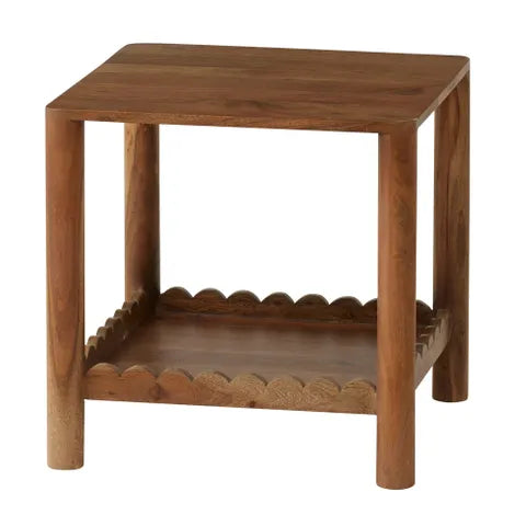 BOLETTO WOOD SIDE TABLE 51X51CM