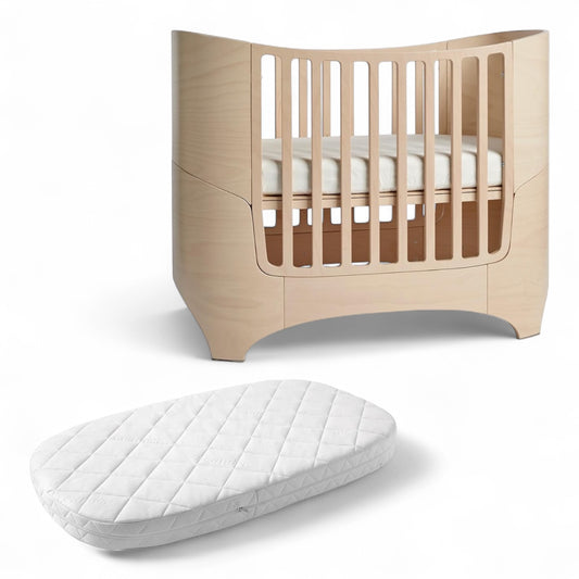Leander Classic Cot - Whitewash + FREE COMFORT MATTRESS