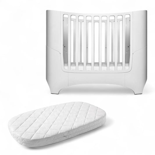 Leander Classic Cot - White + FREE COMFORT MATTRESS