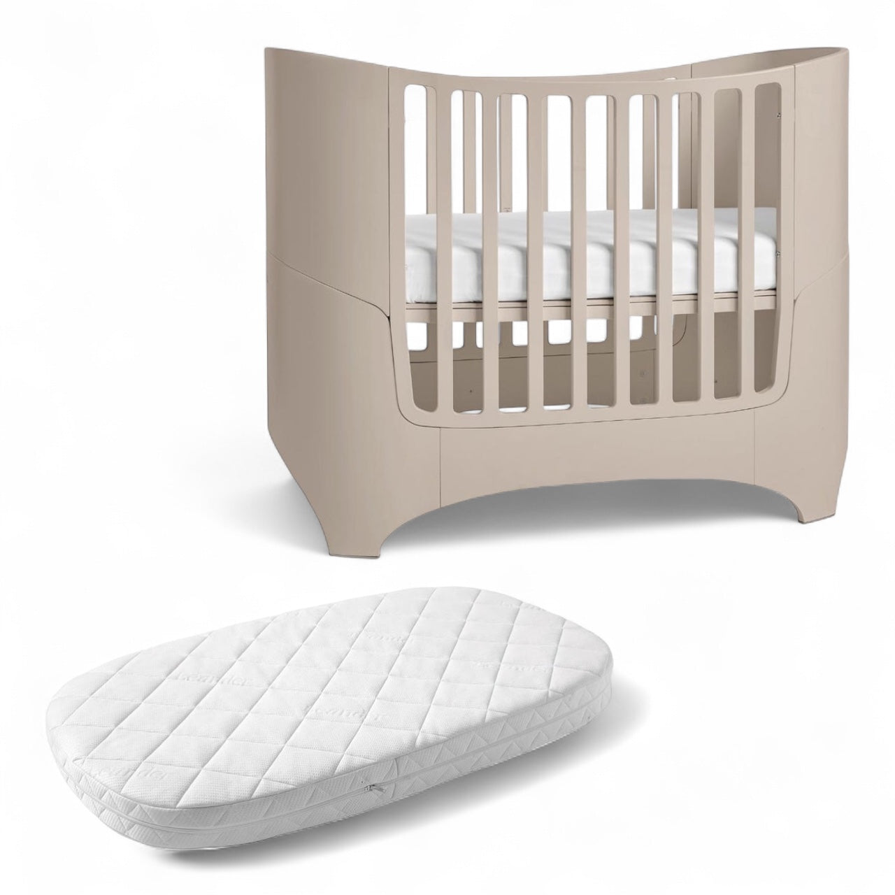 Leander Classic Cot - Cappuccino + FREE COMFORT MATTRESS