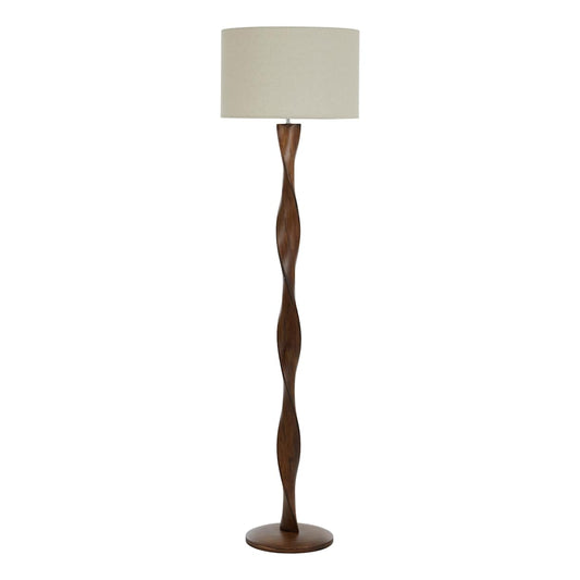 PRIYA WOOD FLOOR LAMP 40X150CM WALNUT