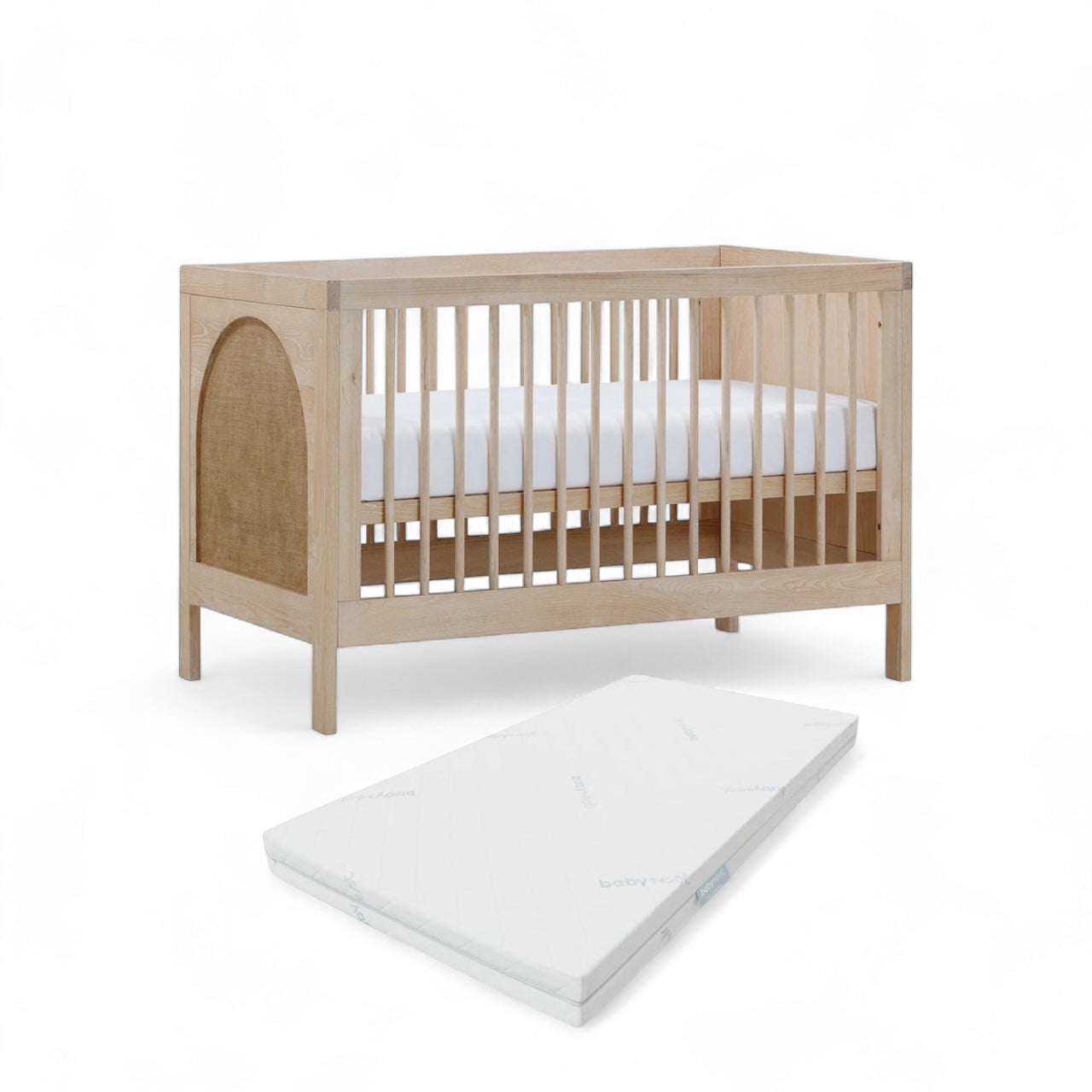 BabyRest Grove Cot + FREE ComfiCore Mattress - Vintage Ash