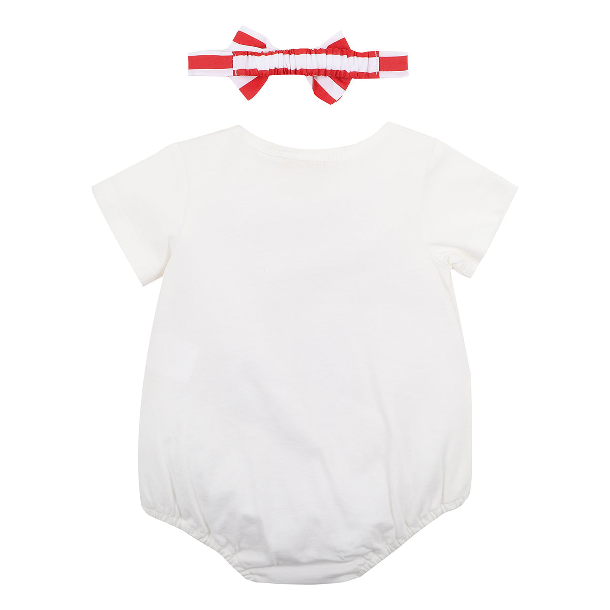 Bébé by Minihaha - GIFT ROMPER WITH HEADBAND - Red