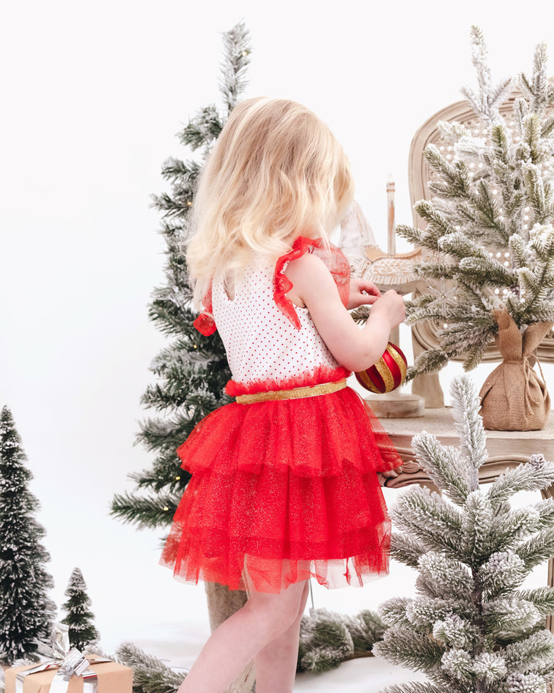 Bébé by Minihaha - REINDEER DRESS WITH LAYERED SKIRT