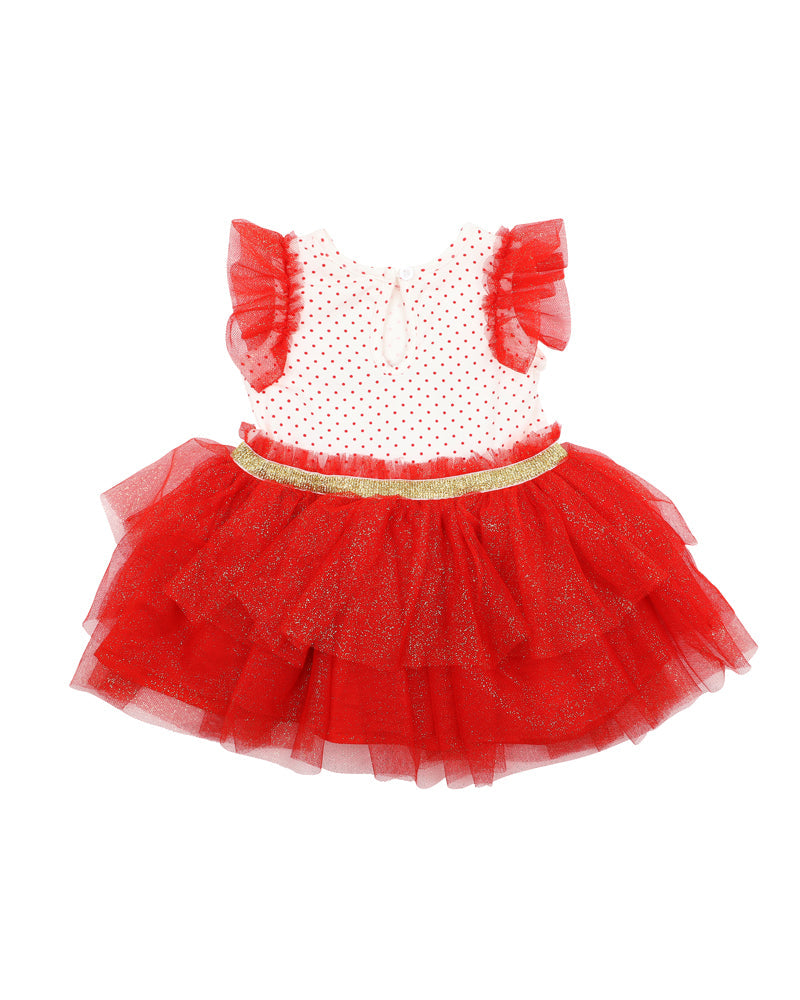 Bébé by Minihaha - REINDEER DRESS WITH LAYERED SKIRT