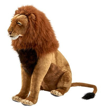 HANSA CREATIONS MALE LION SITTING 80CM