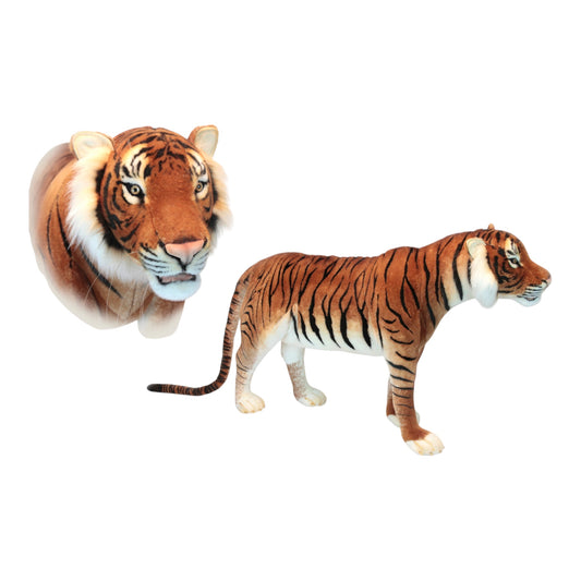 HANSA CREATIONS LIFELIKE STANDING TIGER PLUSH TOY 140CM L