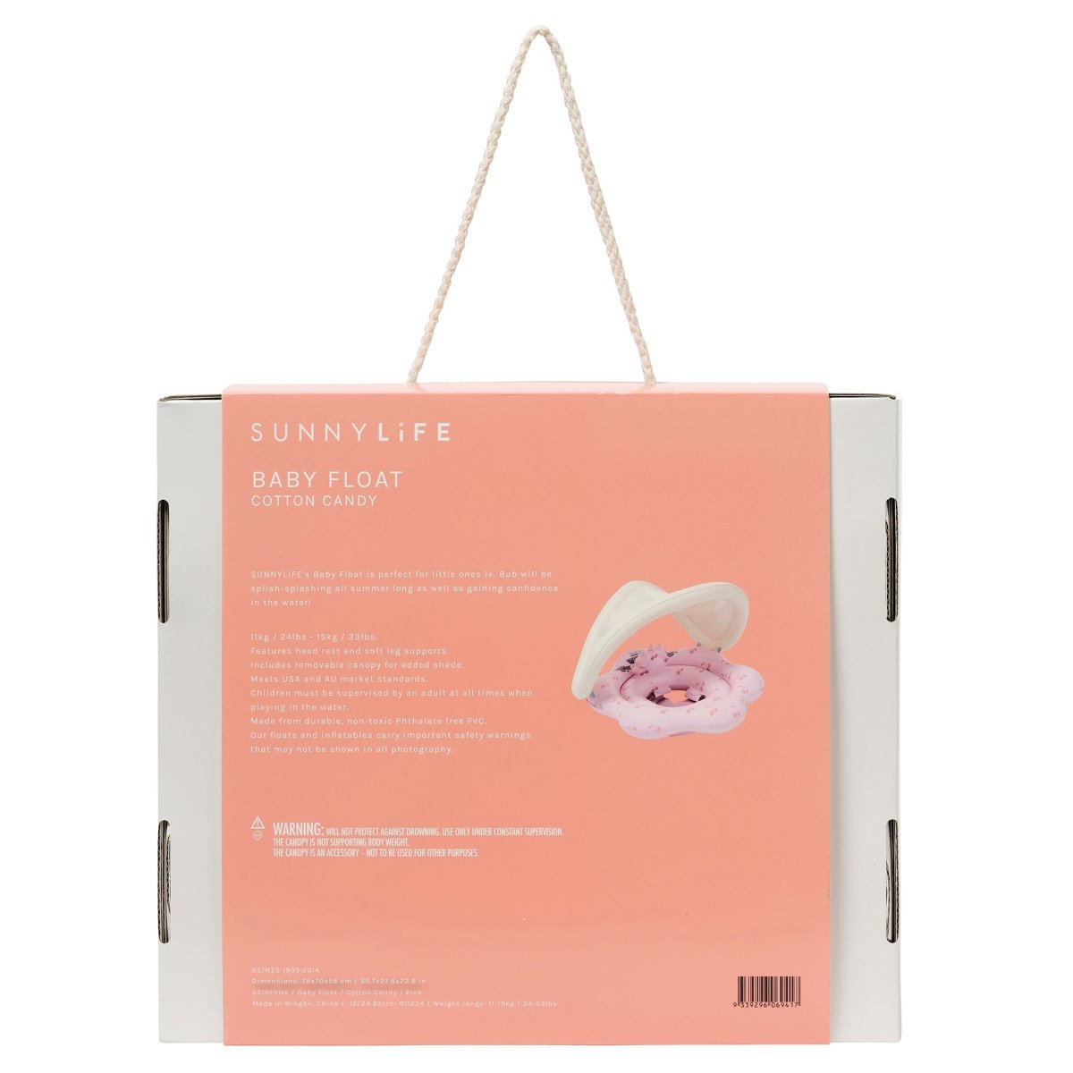 Sunnylife Baby Float Cotton Candy Cherry