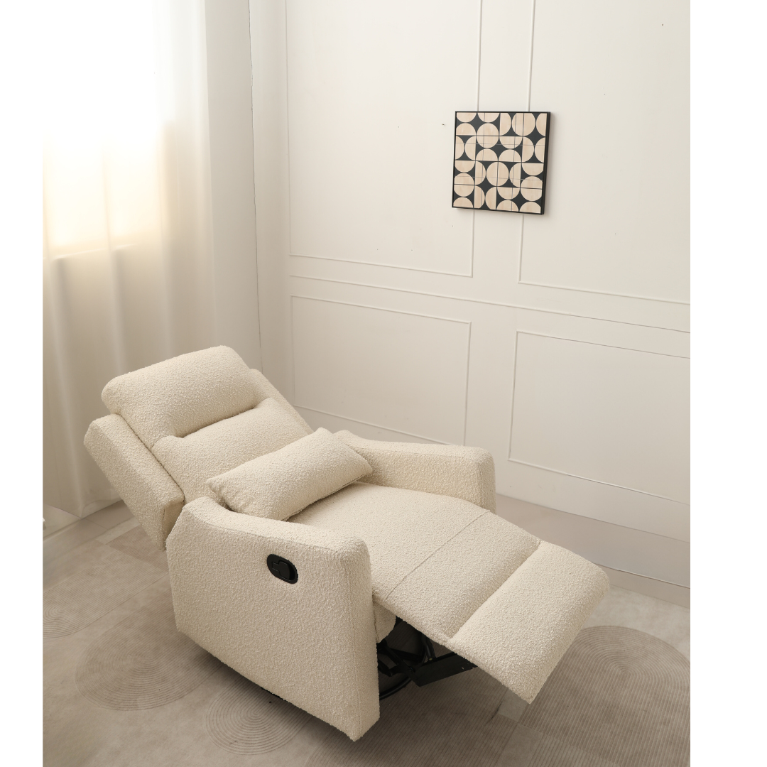 COCOON Rio Sandstone Boucle Manual Recliner