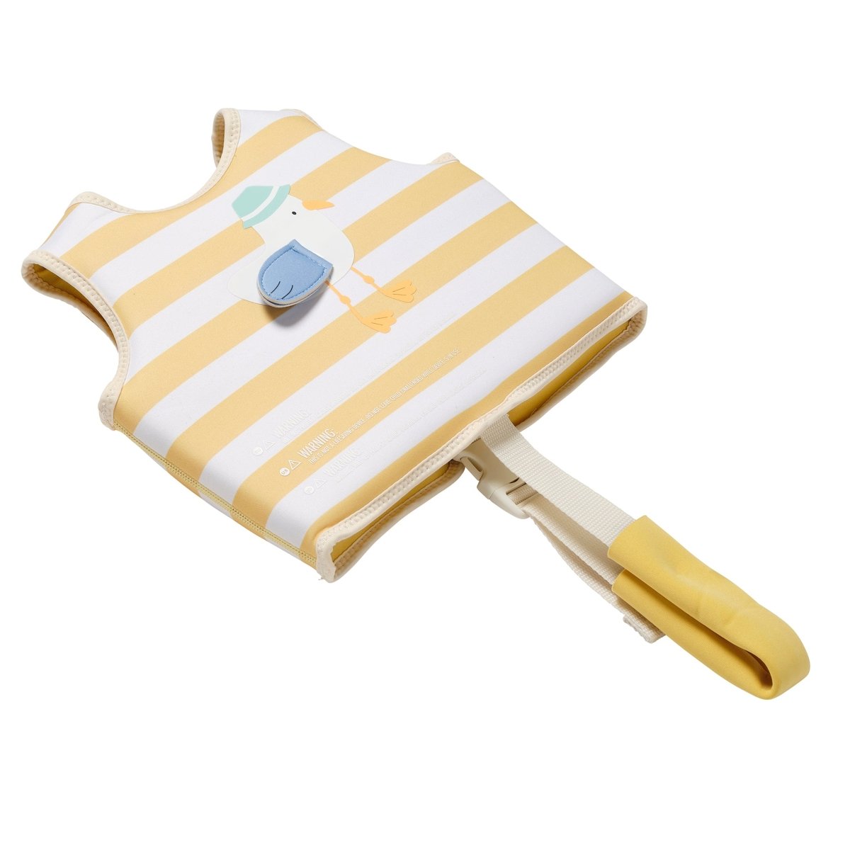 Sunnylife Kids Swim Vest - Sammy the Seagull Mustard Stripe