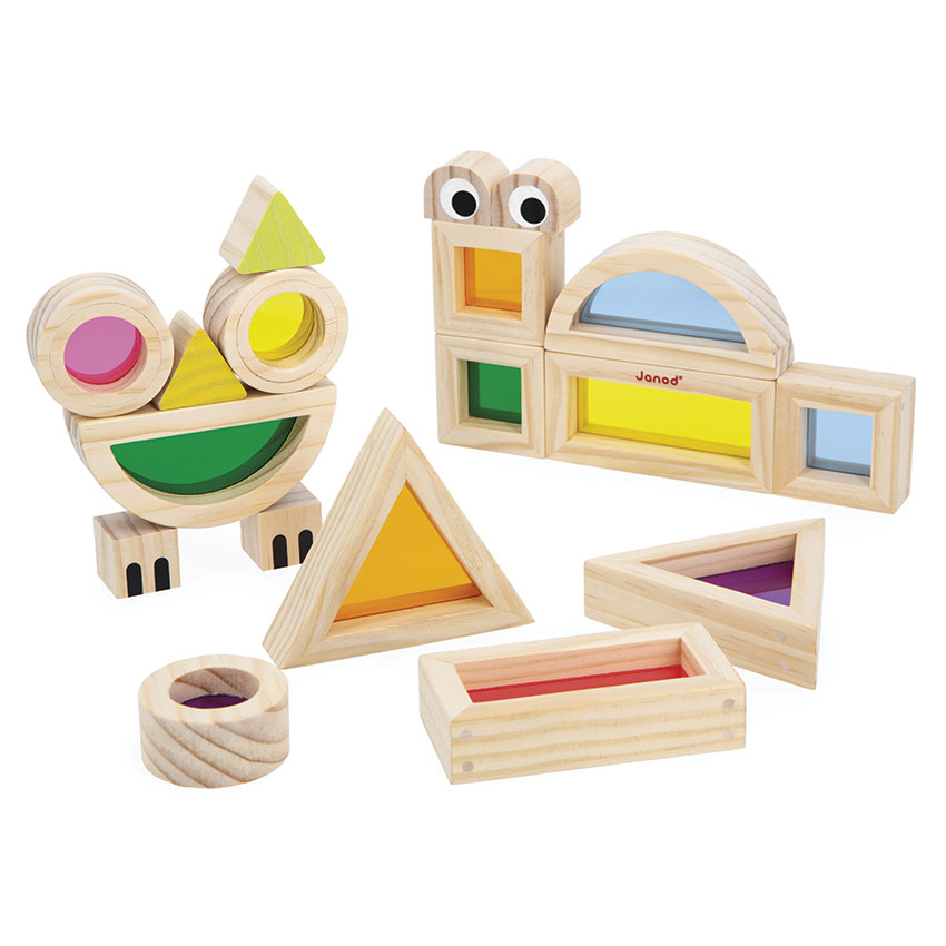 Janod - Translucent Wooden Blocks