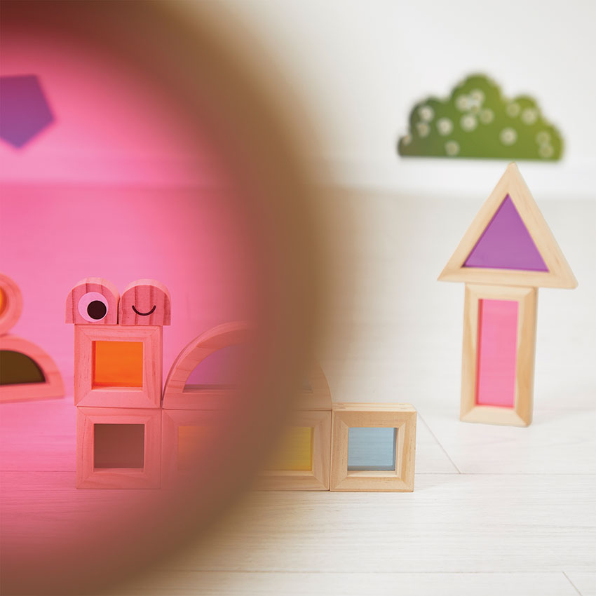 Janod - Translucent Wooden Blocks