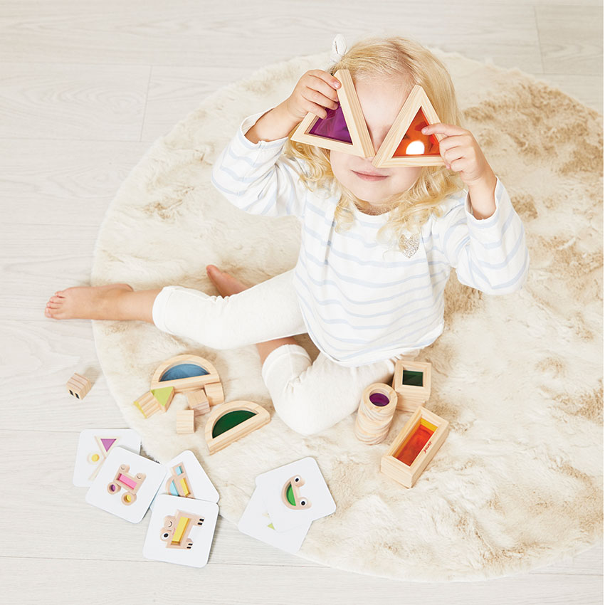 Janod - Translucent Wooden Blocks