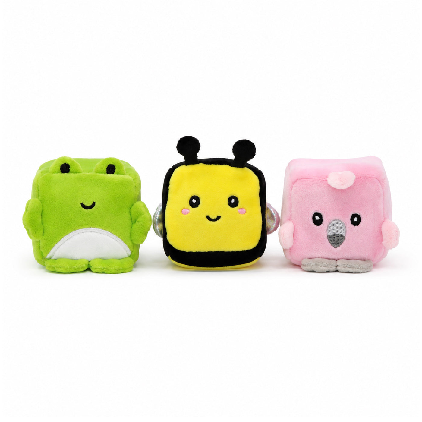 Pink Poppy Squishy Plush Animal Cube