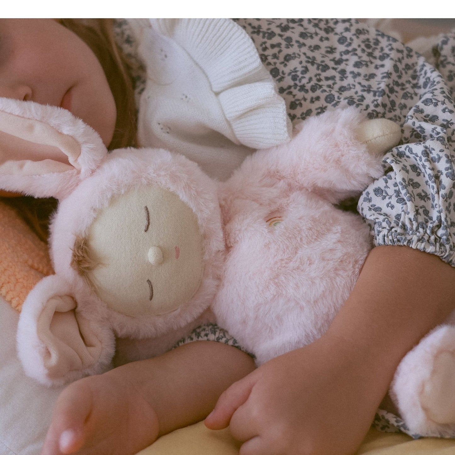 Olli Ella Lullaby Cozy Dinkum Bunny Moppet - Pink