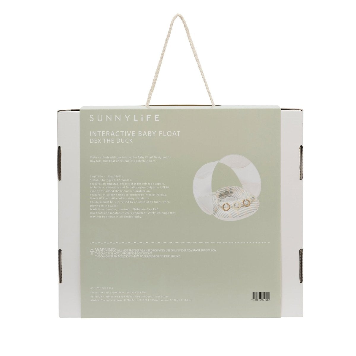 SUNNYLIFE INTERACTIVE BABY FLOAT - DEX THE DUCK