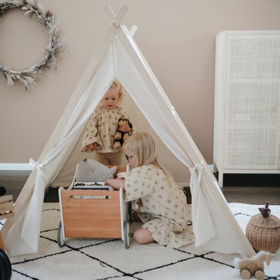 Kinderfeets Cotton Kids Play Tent - Natural