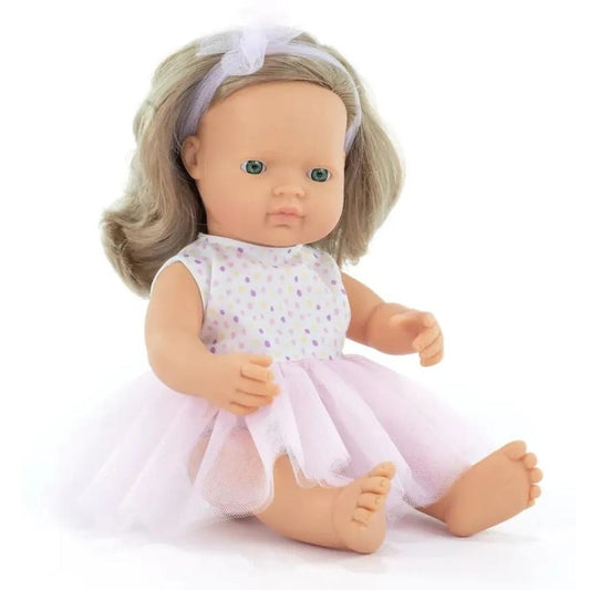 Miniland -Mf&M Baby Doll Blonde Girl 38Cm