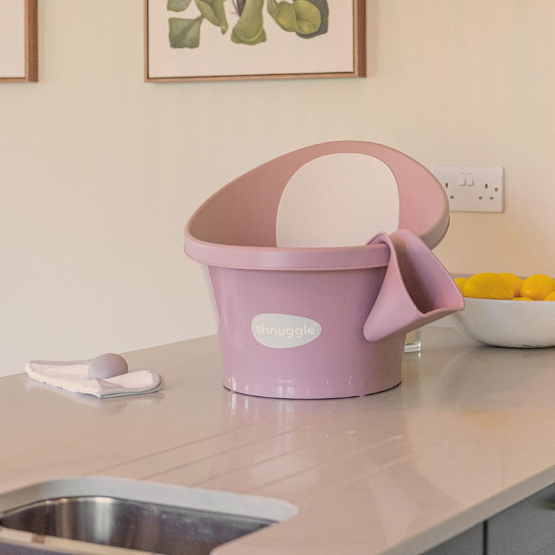 Shnuggle Baby Bath With Plug Blossom Pink