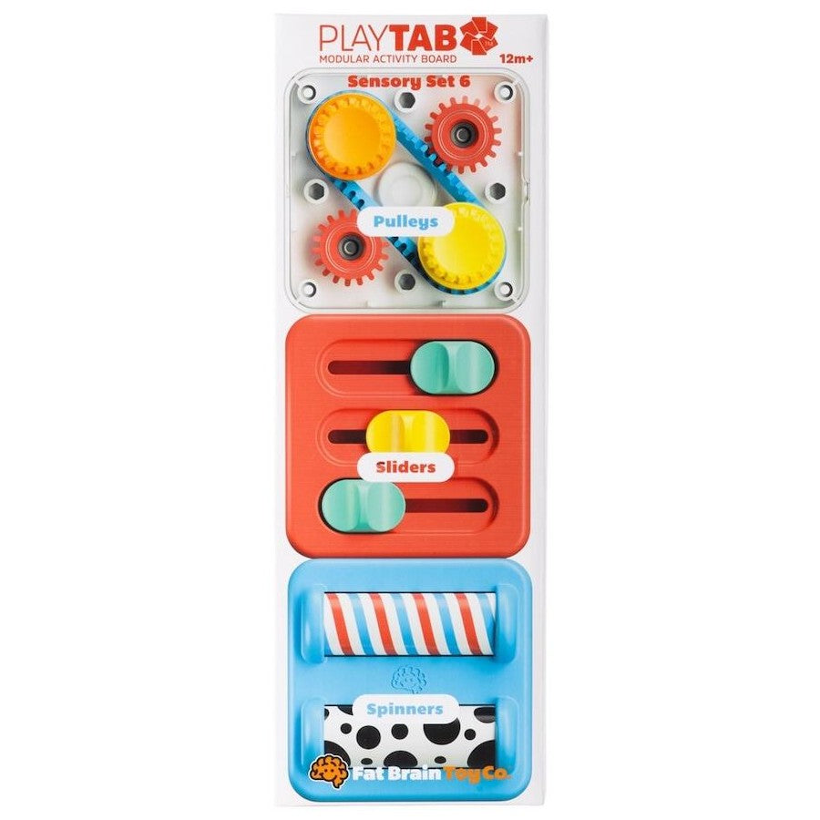 Fat Brain Toys PlayTab Tile Set 6 (Pulleys, Sliders, Spinners)