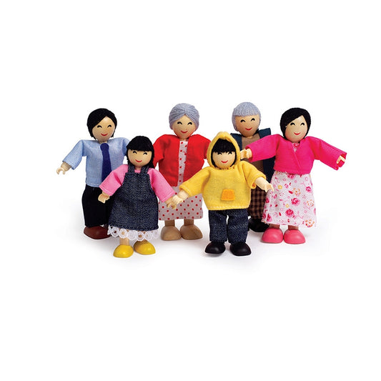 Hape Wooden Dolls - Asian Family