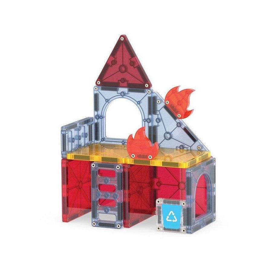 Magna-Tiles Children's Fire Rescue Magnetic Building Set 3Y+ 27 Pieces