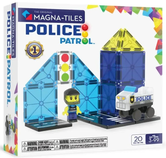 Magna-Tiles - Police Patrol - 20 Piece Set