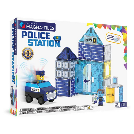 Magna-Tiles Police Station - 35 Piece Set