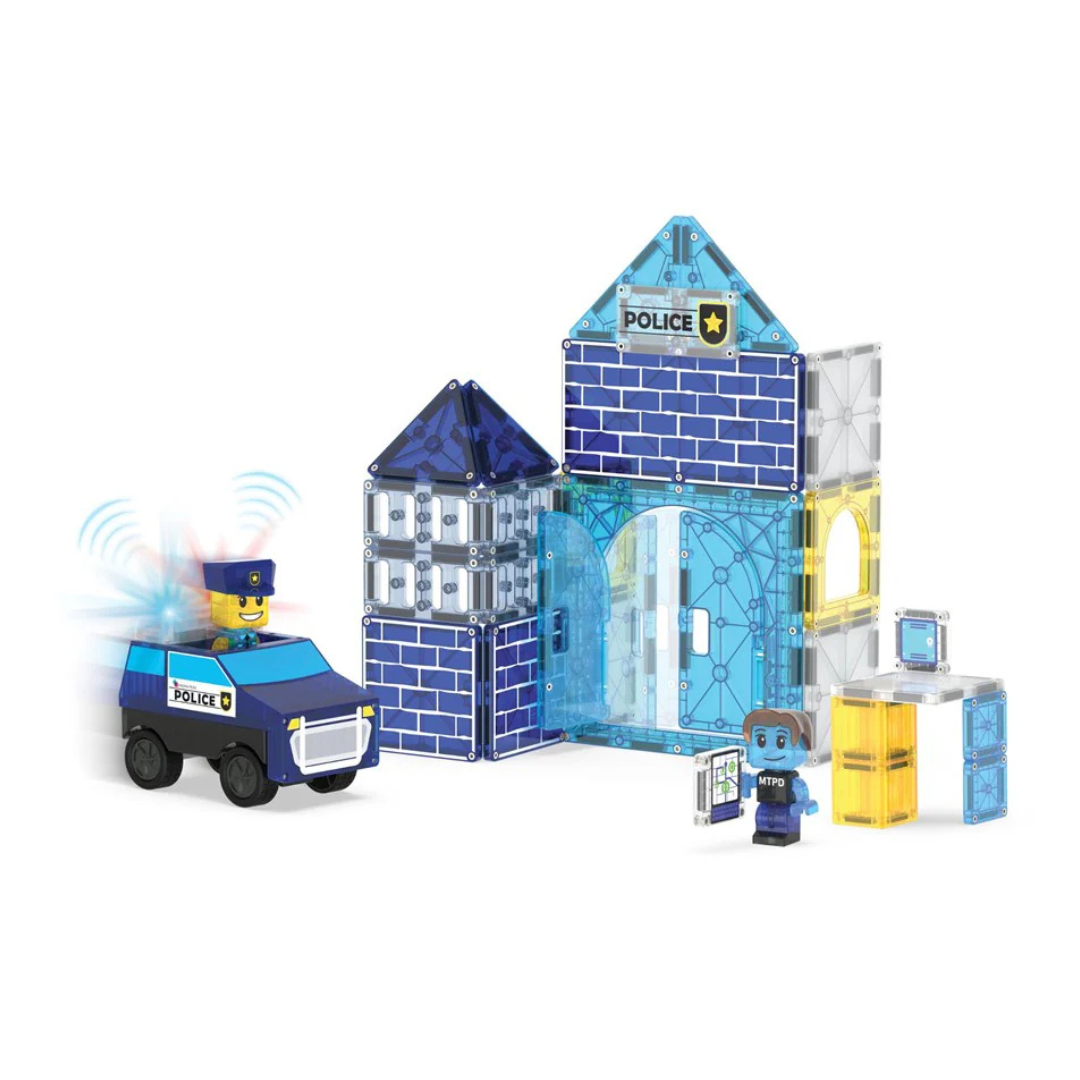 Magna-Tiles Police Station - 35 Piece Set
