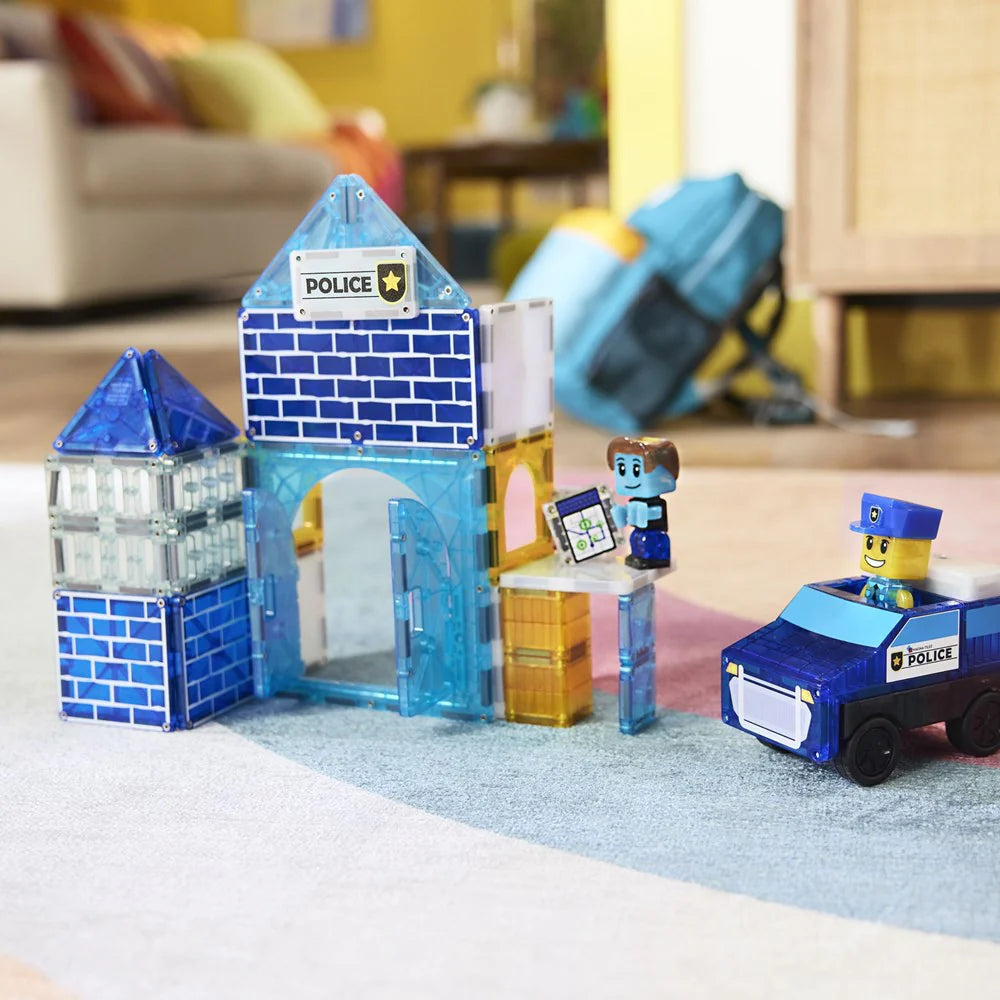 Magna-Tiles Police Station - 35 Piece Set