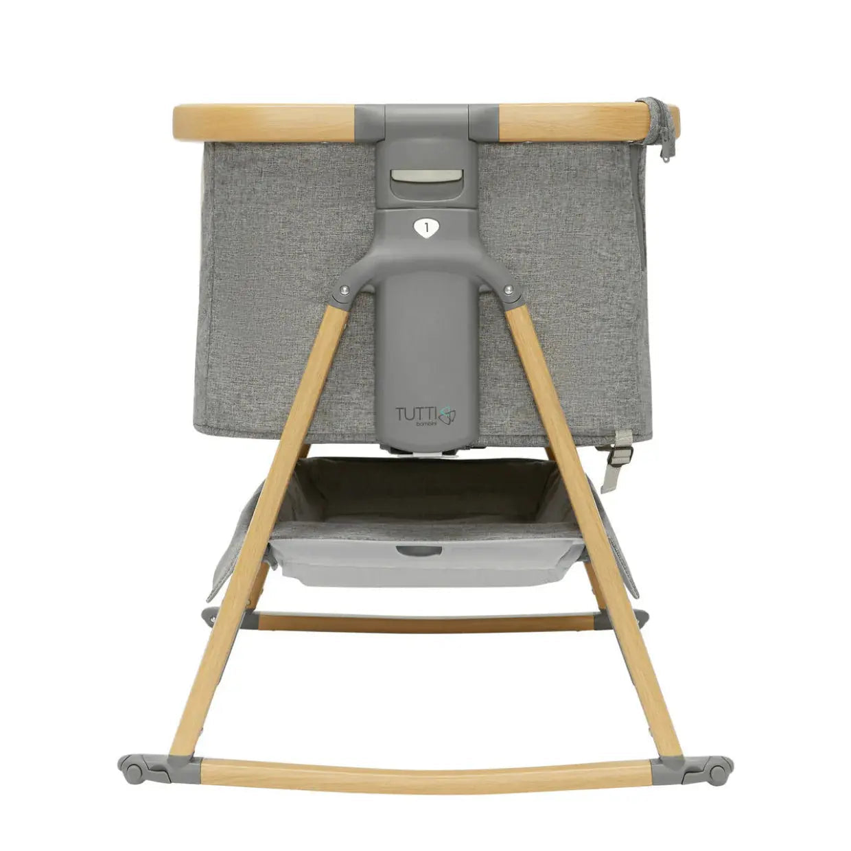 CoZee Breeze Plus Co-Sleeping Bassinet with Rocking Legs - Oak Charcoal