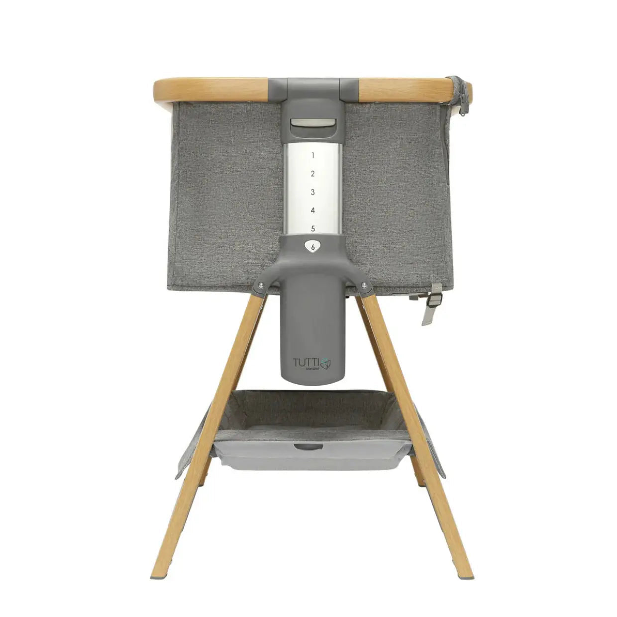CoZee Breeze Plus Co-Sleeping Bassinet with Rocking Legs - Oak Charcoal